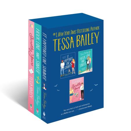 Book cover number 1 for Tessa Bailey Boxed Set (It Happened One Summer / Hook, Line, and Sinker / Secretly Yours) written by Tessa Bailey published by Avon Publishers