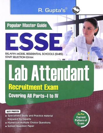 Book cover number 1 for Popular Master Guide ESSE Lab Attendant Recruitment exam Parts 1 To 4 written by R. Gupta published by Ramesh Publishing House