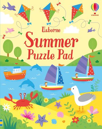 Book cover number 1 for Summer Puzzle Pad written by Kirsteen Robson published by Usborne
