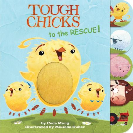 Book cover number 1 for Tough Chicks To The Rescue (Touch And Feel) written by Cece Meng published by Usborne
