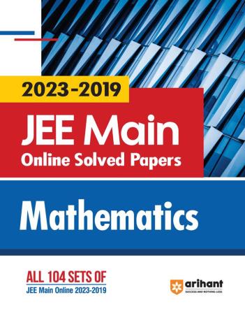 Book cover number 1 for JEE Main Online Solved Papers (2023 - 2019) - Mathematics written by Rahul Kumar published by Arihant Prakashan