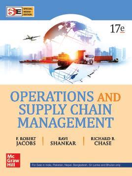 Book cover number 1 for Operations And Supply Chain Management written by Richard B. Chase, F. Robert Jacobs published by McGraw Hill Education Private Limited