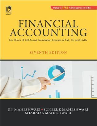 Book cover number 1 for Financial Accounting written by S. N. Maheshwari, Suneel K. Maheshwari published by Vikas Publishing House Pvt Ltd