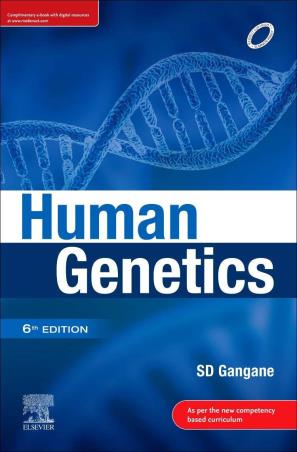 Book cover number 1 for Human Genetics written by S. D. Gangane published by Elsevier