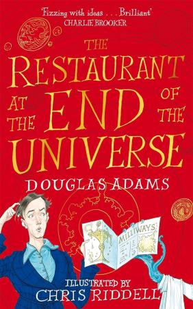 Book cover number 1 for The Restaurant At The End Of The Universe written by Douglas Adams, Chris Riddell published by Macmillan India Limited