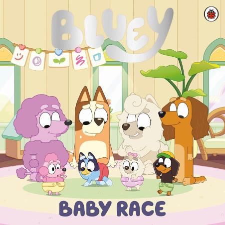 Book cover number 1 for Bluey Baby Race written by Bluey published by Ladybird