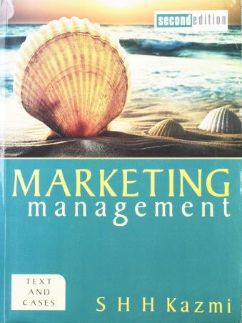 Book cover number 1 for Marketing Management - Text And Cases written by S. H. H. Kazmi published by Excel Books