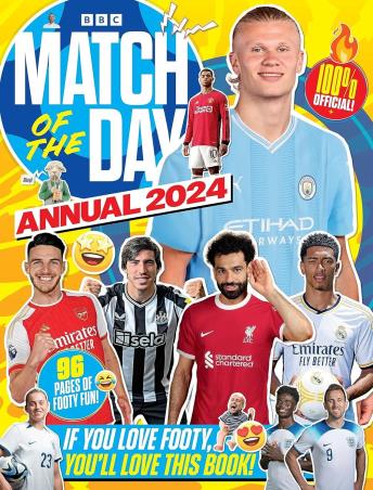 Book cover number 1 for Match Of The Day Annual 2024 written by NA published by BBC Books