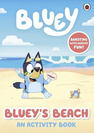 Book cover number 1 for Bluey: Bluey's Beach written by Bluey published by Ladybird