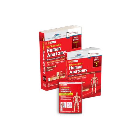 Book cover number 1 for BD Chaurasia's Human Anatomy(Vol 1+Vol 2+ Companion Booklet) Special Physiotherapy Edition written by Krishna Garg, BD Chaurasia's published by CBS Publishers & Distributors Pvt. Ltd.