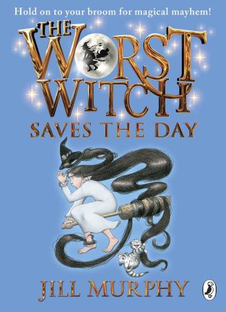 Book cover number 1 for The Worst Witch Saves The Day written by Jill Murphy published by Puffin
