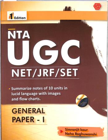 Book cover number 1 for NTA UGC NET/JRF/SET General Paper-1 written by Simranjit Kaur published by Invincible Publishers