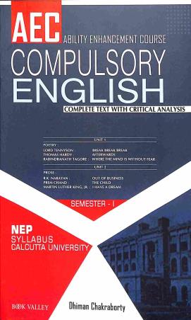 Book cover number 1 for AEC Compulsory English - Complete Text With Critical Analysis written by Dhiman Chakraborty published by Book Valley