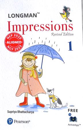Book cover number 1 for Longman Impressions 1 (NEP 2020/ NCF 2023) written by Supriya Bhattacharya published by Pearson Education