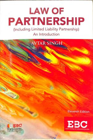 Book cover number 1 for Law Of Partnership - (Including Limited Liability Partnership) written by Avtar Singh published by Eastern Book Company