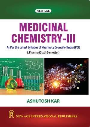 Book cover number 1 for Medicinal Chemistry-3 written by Ashutosh Kar published by New Age International (P) Limited, Publishers