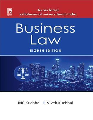 Book cover number 1 for Business Law written by M. C. Kuchhal, Vivek Kuchhal published by S. Chand Publishing