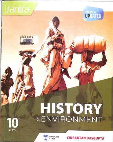 Book cover number 1 for Santra History & Environment Class 10 (2024 Edition) written by Chirantan Dasgupta published by Santra Publication Pvt. Ltd