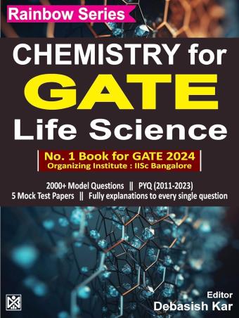 Book cover number 1 for Rainbow Series Chemistry For GATE Life Science (2024) written by Debasish Kar published by Current Books International
