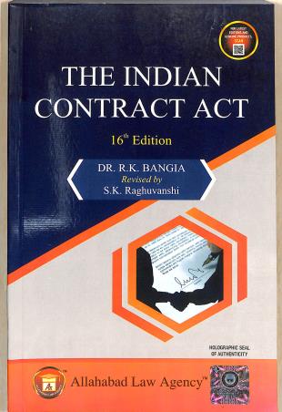 Book cover number 1 for The Indian Contract Act written by R. K. Bangia published by Allahabad Law Agency
