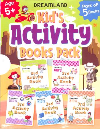 Book cover number 1 for Kid's Activity Books Pack Age 5+ (Pack Of 5 Books) written by NA published by Dreamland Publications