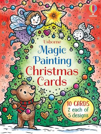 Book cover number 1 for Magic Painting Christmas Cards written by Abigail Wheatley published by Usborne