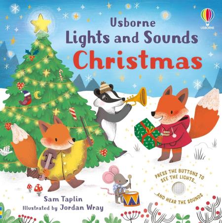 Book cover number 1 for Lights And Sounds Christmas written by Sam Taplin published by Usborne