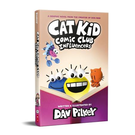 Book cover number 1 for Cat Kid Comic Club : Influencers written by Dav Pilkey published by Scholastic