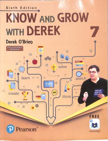 Book cover number 1 for Know And Grow With Derek 7 (6th Edition) written by Derek O'Brien published by Pearson Education