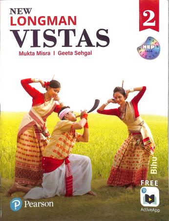 Book cover number 1 for New Longman Vistas 2 CBSE (NEP 2020) written by Mukta Misra, Geeta Sehgal published by Pearson Education