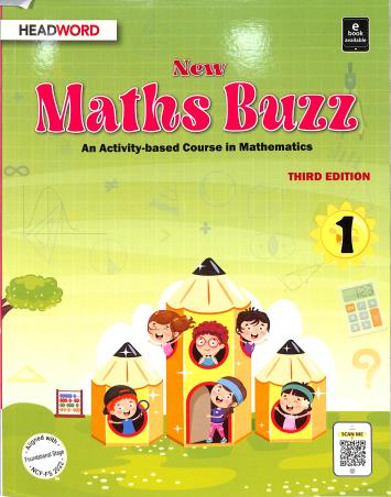 Book cover number 1 for New Maths Buzz 1 Foundational Stage (NCF-FS 2022) written by Reema Mithwani published by Headword Publishing Company
