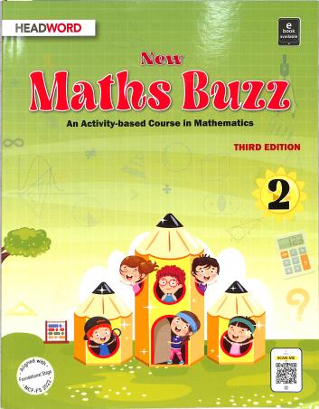 Book cover number 1 for New Maths Buzz 2 Foundational Stage (NCF-SE 2022) written by Reema Mithwani published by Headword Publishing Company