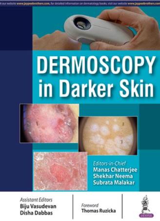 Book cover number 1 for Dermoscopy In Darker Skin written by Shekhar Neema, Subrata Malakar, Disha Dabbas published by Jaypee Brothers Medical Publishers (P) Ltd.