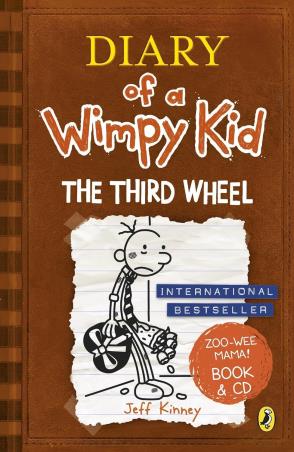 Book cover number 1 for Diary Of A Wimpy Kid : The Third Wheel written by Jeff Kinney published by Puffin