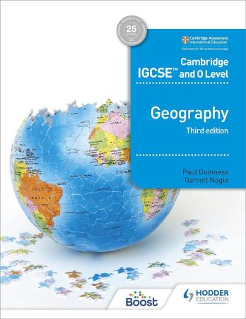 Book cover number 1 for Cambridge IGCSE And O Level Geography written by Garrett Nagle, Paul Guinness published by Hodder Education