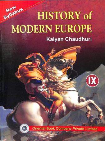 Book cover number 1 for History Of Modern Europe 9 (2024) written by Kalyan Chaudhuri published by Oriental Book Company Pvt. Ltd