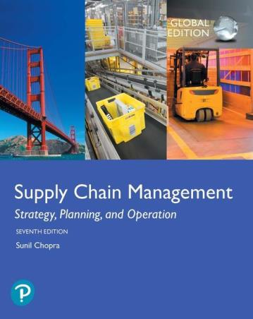 Book cover number 1 for Supply Chain Management : Strategy, Planning, And Operation written by Sunil Chopra published by Pearson Education