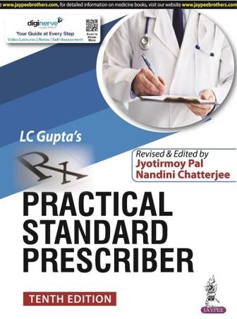 Book cover number 1 for LC Gupta’s Practical Standard Prescriber written by Nandini Chatterjee, Jyotirmoy Pal published by Jaypee Brothers Medical Publishers (P) Ltd.