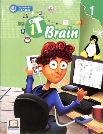 Book cover number 1 for It Brain 1 (NEP 2020) written by Nidhi Gupta published by Elegant Publishers Pvt. Ltd.