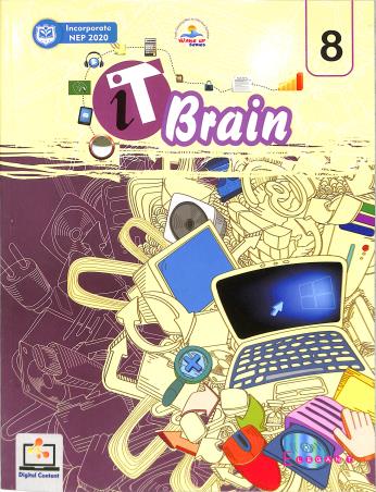 Book cover number 1 for It Brain 8 (NEP 2020) written by Nidhi Gupta published by Elegant Publishers Pvt. Ltd.