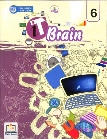 Book cover number 1 for It Brain 6 (NEP 2020) written by Nidhi Gupta published by Elegant Publishers Pvt. Ltd.