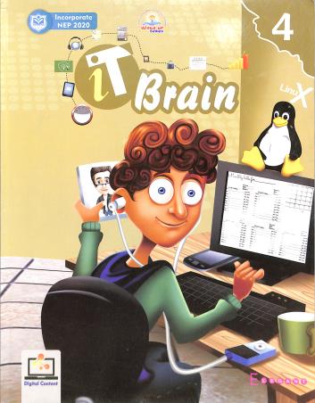 Book cover number 1 for It Brain 4 (NEP 2020) written by Nidhi Gupta published by Elegant Publishers Pvt. Ltd.