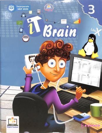 Book cover number 1 for It Brain 3 (NEP 2020) written by Nidhi Gupta published by Elegant Publishers Pvt. Ltd.