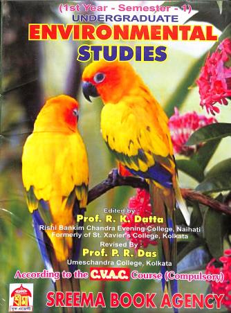 Book cover number 1 for Undergraduate Environmental Studies (According To The CVAC Course) 1st Year Semester 1 written by NA published by Sreema Book Agency