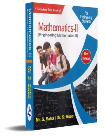 Book cover number 1 for A Complete Text Book Of Mathematics 2 (Engineering Mathematics 2) written by S. Bose, S. Saha published by Lakshmi Prakashani