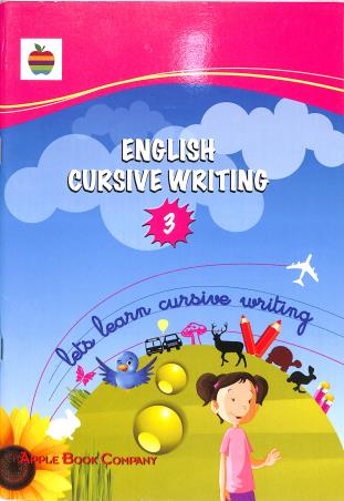 Book cover number 1 for English Cursive Writing 3 written by NA published by Apple Book Company