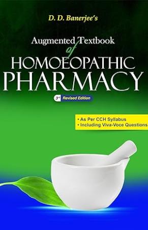 Book cover number 1 for Augmented Textbook Of Homoeopathic Pharmacy (3rd Edition) written by D. D. Banerjee published by B. Jain Publishers (P) Ltd.
