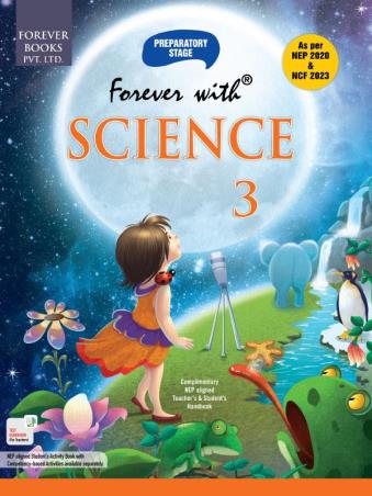 Book cover number 1 for Forever With Science Preparatory Stage 3 (NEP 2020 / NCF 2023) written by Rajender Shah, Ramya Leela Frank published by Forever Books Pvt. Ltd
