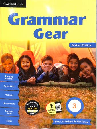Book cover number 1 for Grammar Gear 3 (NEP 2020 / NCF 2023) written by Ritu Taneja, C. L. N. Prakash published by Cambridge University Press