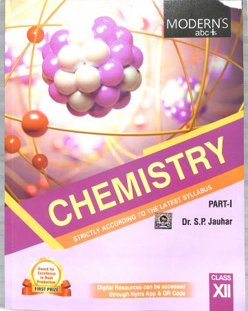 Book cover number 1 for Modern's abc+ Of Chemistry Class 12 Part 1 & 2 (2024-2025) written by S. P. Jauhar published by Modern Publishers